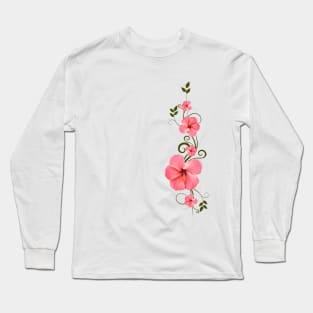 Hibiscus - Flower in Africa Long Sleeve T-Shirt